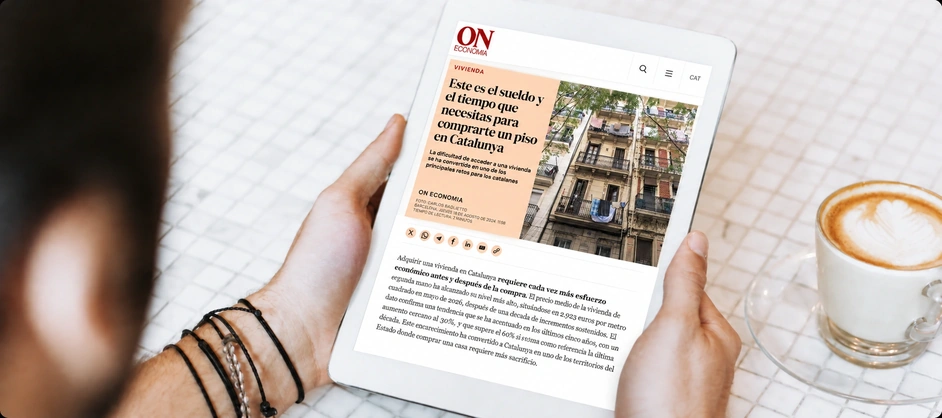Article d'ON Economia sobre l'accés a l'habitatge a Catalunya