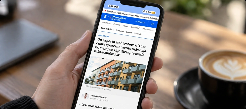 Article sobre hipoteques de Telecinco